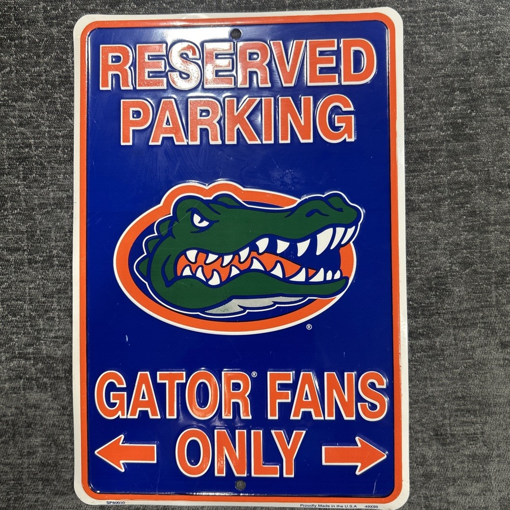 Florida Gators Sign 8"x12" - University of Florida Parking Street Sign Metal